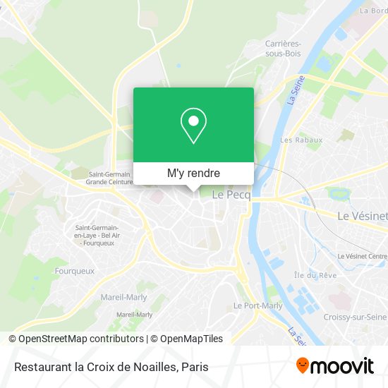 Restaurant la Croix de Noailles plan