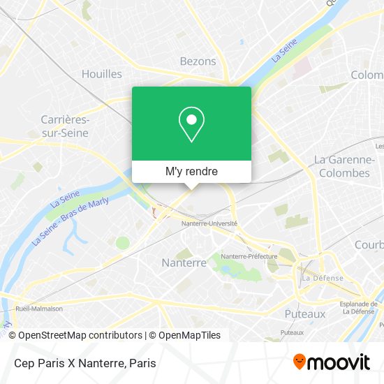 Cep Paris X Nanterre plan