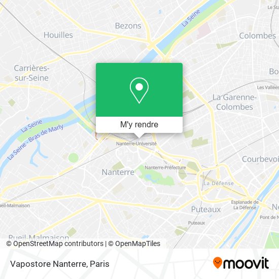 Vapostore Nanterre plan