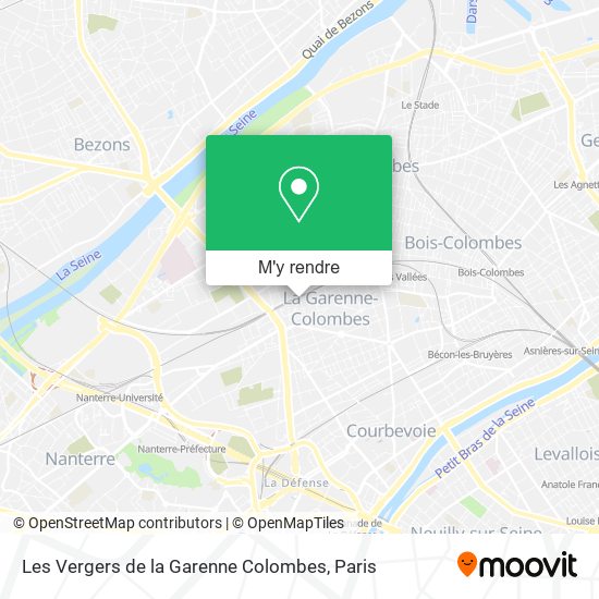 Les Vergers de la Garenne Colombes plan