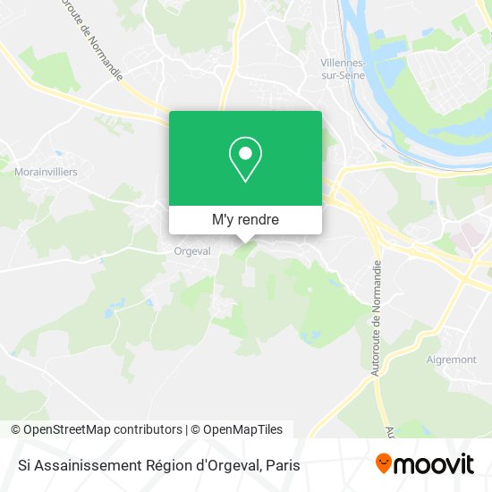 Si Assainissement Région d'Orgeval plan