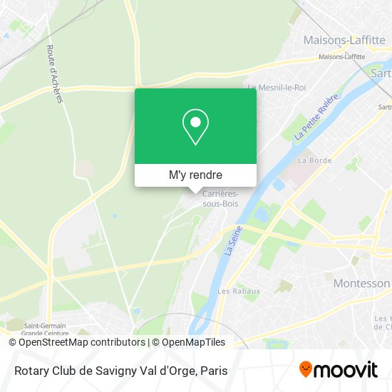 Rotary Club de Savigny Val d'Orge plan