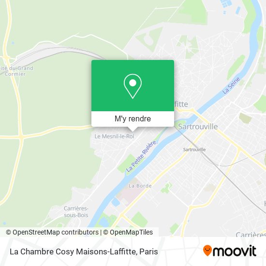 La Chambre Cosy Maisons-Laffitte plan