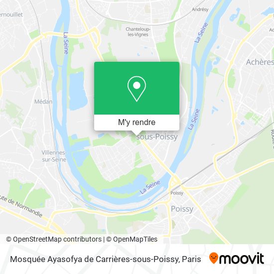 Mosquée Ayasofya de Carrières-sous-Poissy plan
