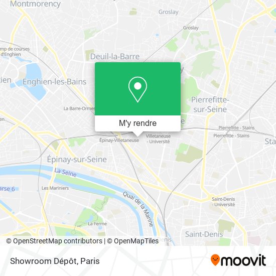 Showroom Dépôt plan