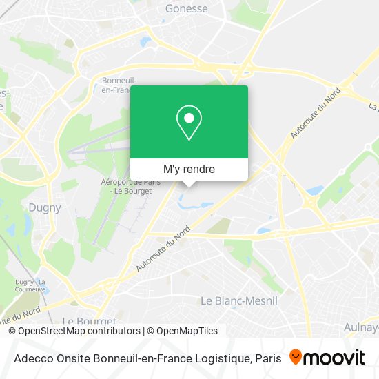 Adecco Onsite Bonneuil-en-France Logistique plan
