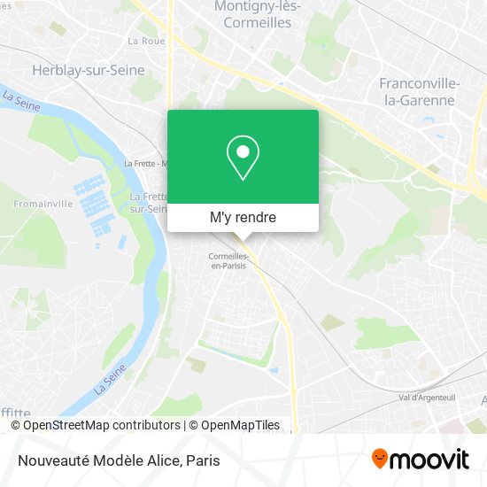 Nouveauté Modèle Alice plan