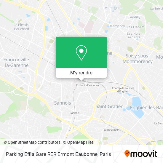 Parking Effia Gare RER Ermont Eaubonne plan