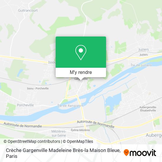 Crèche Gargenville Madeleine Brès-la Maison Bleue plan