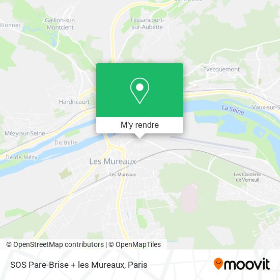 SOS Pare-Brise + les Mureaux plan