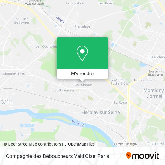 Compagnie des Déboucheurs Vald'Oise plan