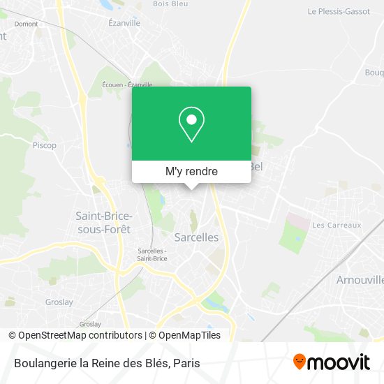 Boulangerie la Reine des Blés plan