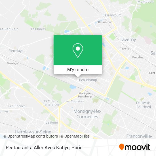 Restaurant à Aller Avec Katlyn plan