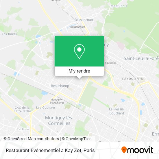 Restaurant Événementiel a Kay Zot plan