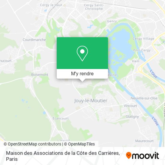 Maison des Associations de la Côte des Carrières plan