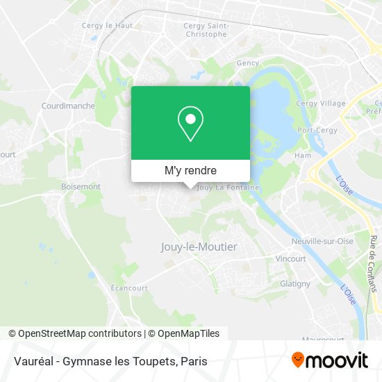 Vauréal - Gymnase les Toupets plan