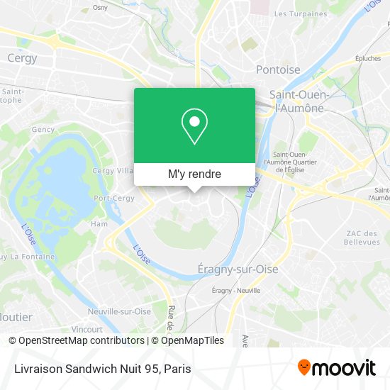 Livraison Sandwich Nuit 95 plan