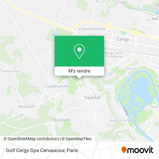 Golf Cergy Gpe Cervaucour plan