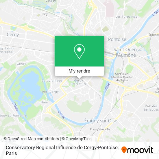 Conservatory Régional Influence de Cergy-Pontoise plan