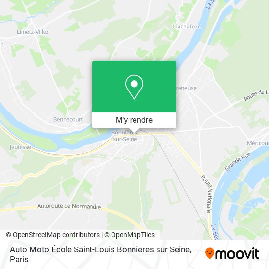 Auto Moto École Saint-Louis Bonnières sur Seine plan