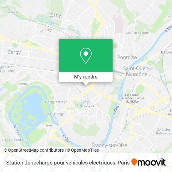Station de recharge pour véhicules électriques plan