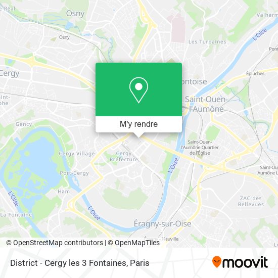 District - Cergy les 3 Fontaines plan