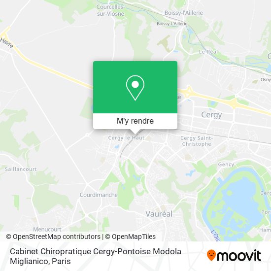 Cabinet Chiropratique Cergy-Pontoise Modola Miglianico plan