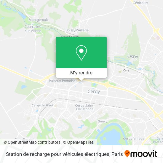 Station de recharge pour véhicules électriques plan