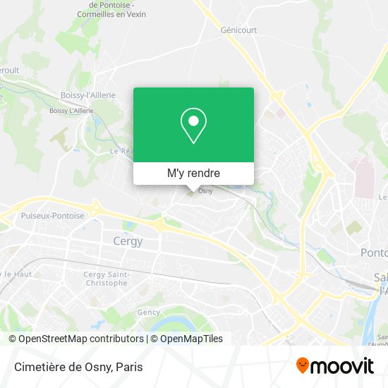 Cimetière de Osny plan