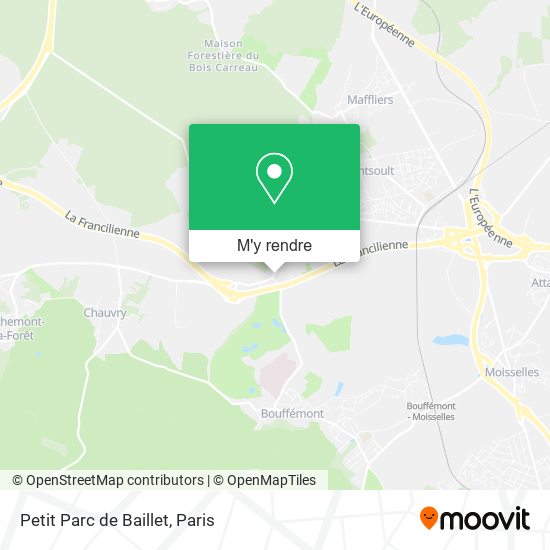 Petit Parc de Baillet plan