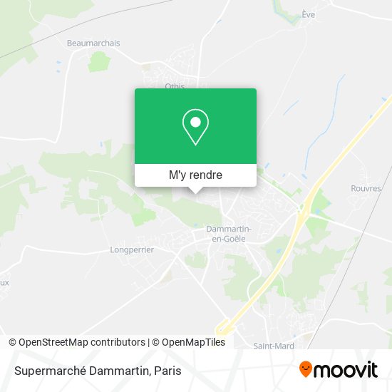 Supermarché Dammartin plan