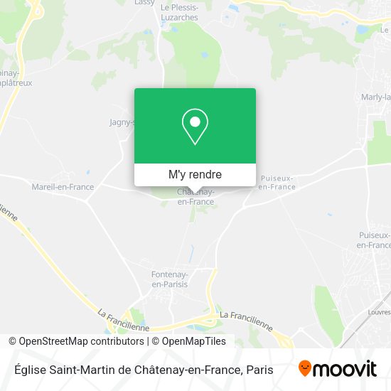 Église Saint-Martin de Châtenay-en-France plan