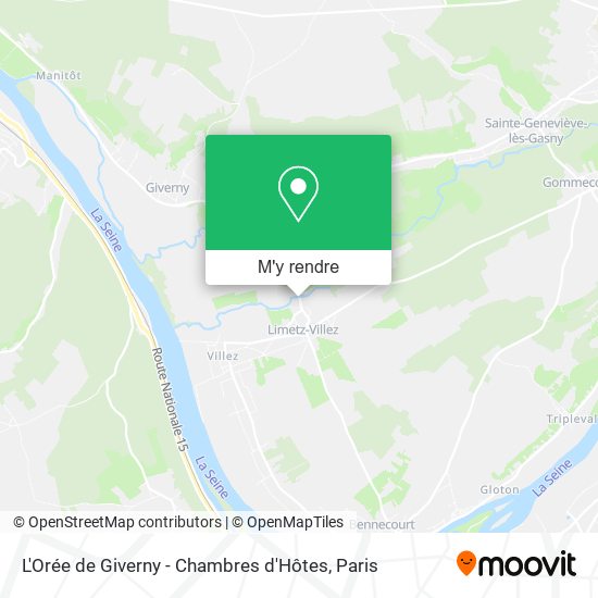 L'Orée de Giverny - Chambres d'Hôtes plan