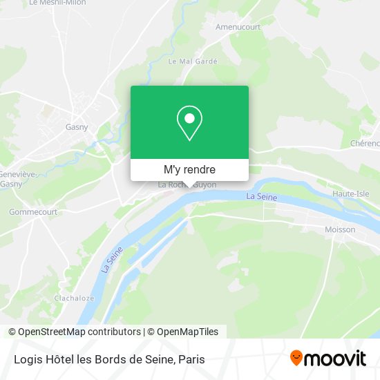 Logis Hôtel les Bords de Seine plan