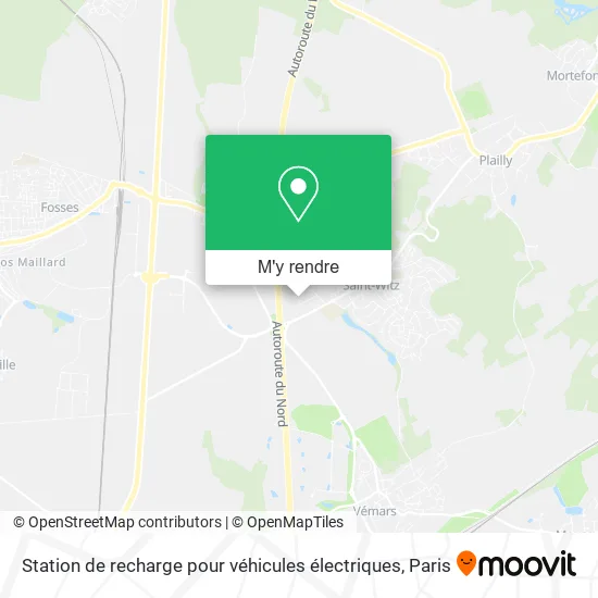 Station de recharge pour véhicules électriques plan