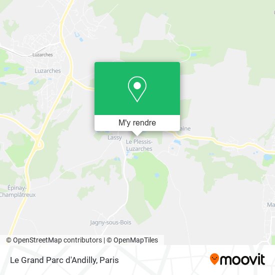Le Grand Parc d'Andilly plan