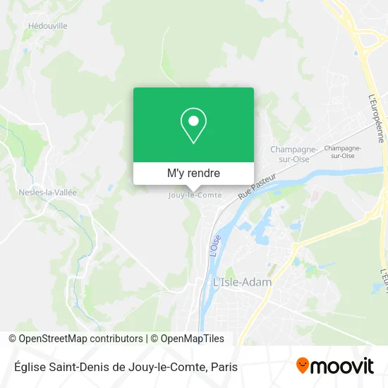 Église Saint-Denis de Jouy-le-Comte plan