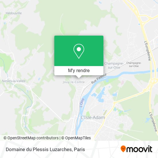Domaine du Plessis Luzarches plan