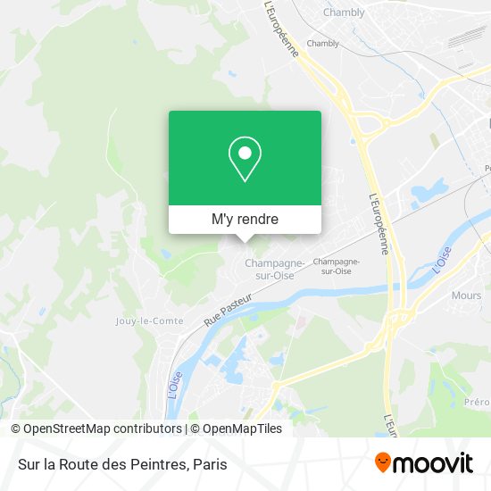 Sur la Route des Peintres plan