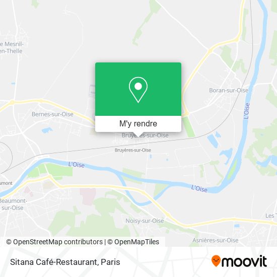 Sitana Café-Restaurant plan
