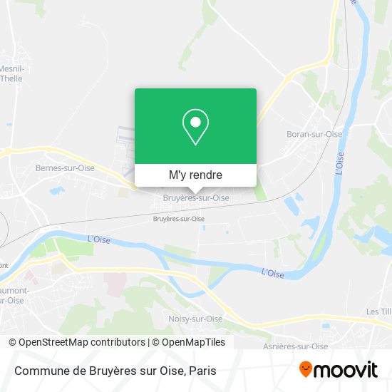 Commune de Bruyères sur Oise plan