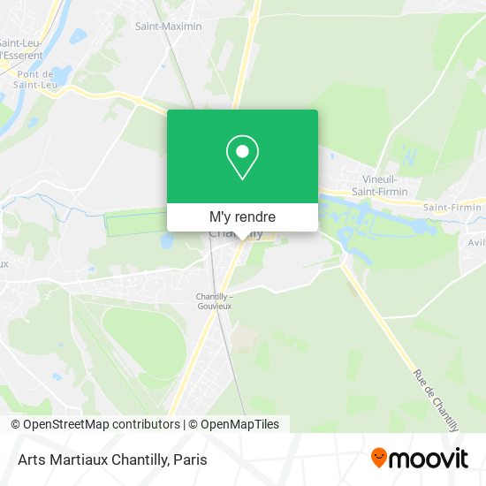 Arts Martiaux Chantilly plan