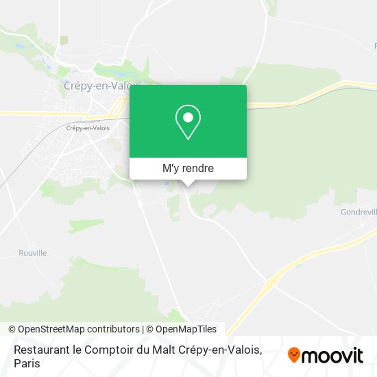 Restaurant le Comptoir du Malt Crépy-en-Valois plan