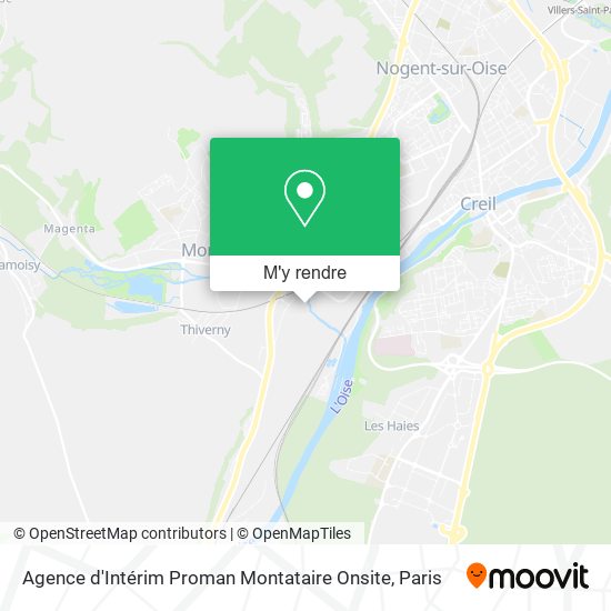 Agence d'Intérim Proman Montataire Onsite plan