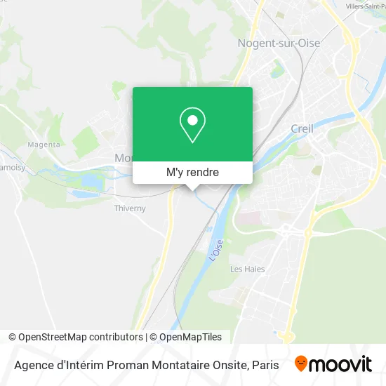 Agence d'Intérim Proman Montataire Onsite plan
