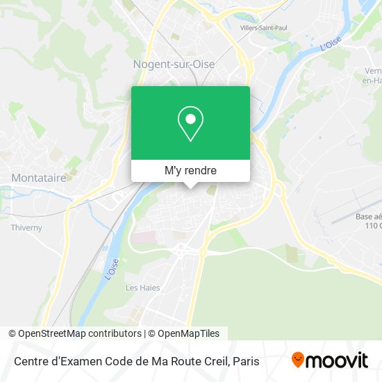 Centre d'Examen Code de Ma Route Creil plan