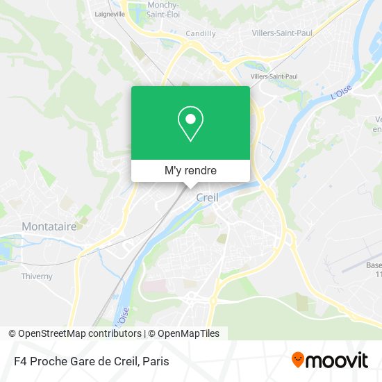 F4 Proche Gare de Creil plan