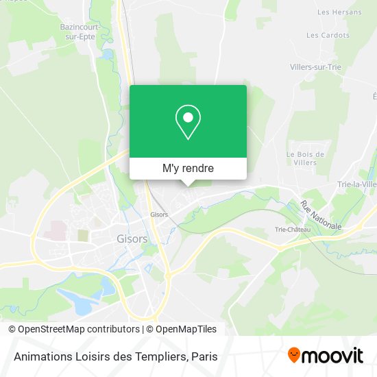 Animations Loisirs des Templiers plan