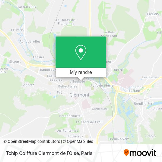 Tchip Coiffure Clermont de l'Oise plan