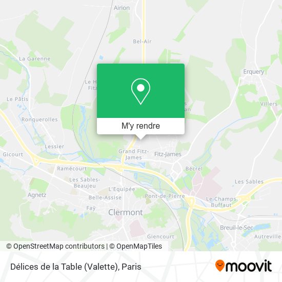 Délices de la Table (Valette) plan